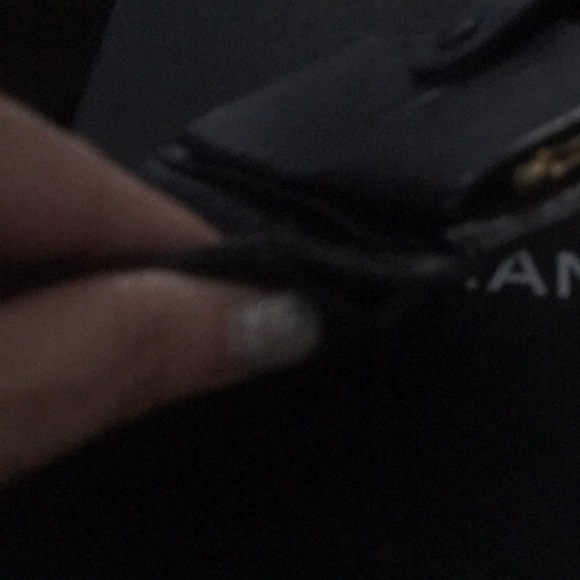 Lamb  authentic  Chanel with auth sticker . Going Chanel metal logo clasp . - Picture 12 of 14